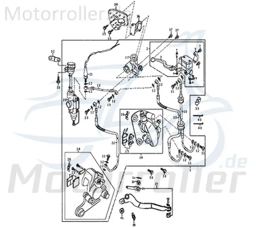 Preis Gesenkt Kreidler DICE GS/SM 125 Pro Halteklammer Hydraulikventil Bremse 781154 Befestigung Halterung Halteplatte