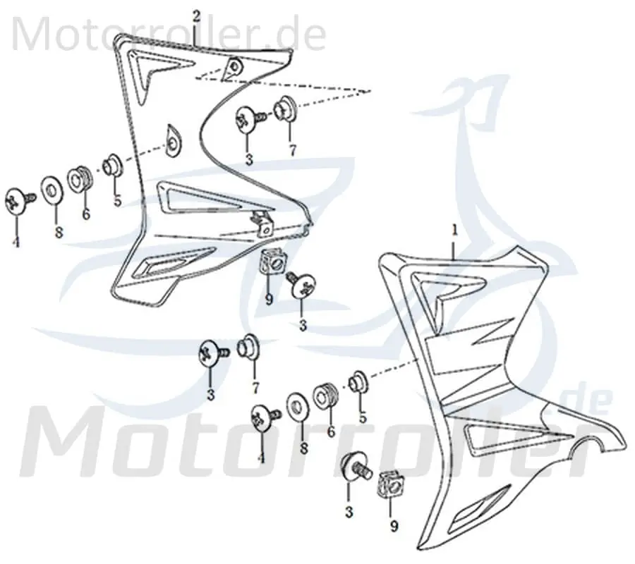 Sofort Bestellen Dekorsatz GS 125i 2017 781097 Aufkleber Sticket Dekor Set Kit Satz