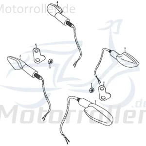 Sale Kreidler DICE GS/SM 125 Pro Blinker vorn links Blinklicht Blinkleuchte 781134 Signalleuchte Blinkleuchten Blinkerleuchte