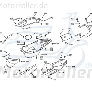 Versand Am Gleichen Tag Jonway Florett 2.0 50 City Gepäckträger 50ccm 2Takt 81200-F22-9100 Topcase-Halterung Kofferträger Gepäck-Träger Topcasehalterung