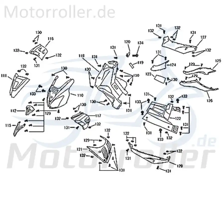 Kreidler Florett 2.0 50 City Frontverkleidung blau 741649 Scheinwerferverkleidung Frontschürze Frontmaske Lenkerverkleidung Sonderaktion