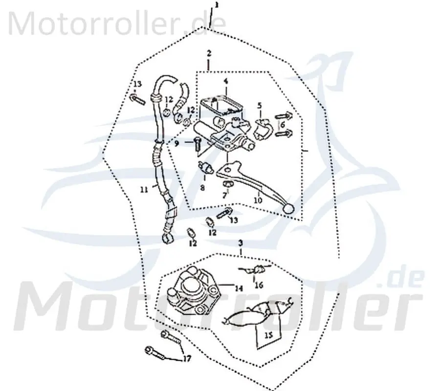 Schneller Versand Bremssattel Bremszange 305-HDDMI-003-001