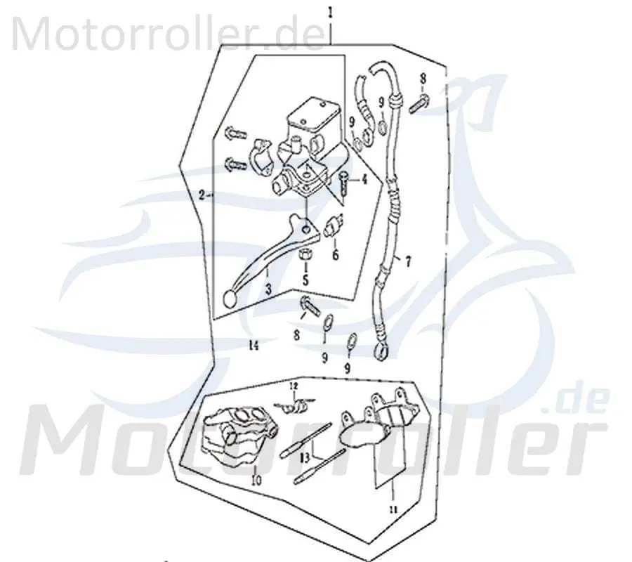 Bremssattel Bremszange 305-HDDMI-001-007 Wochenendangebot