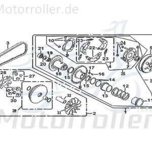 Znen Kupplungseinheit Roller Scooter 23011-GY6A-9000 Ersatzteil Service Inpektion Direktimport Direktkauf