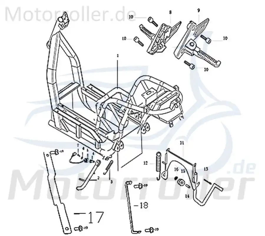 Saisonangebot Seitenständer Standfuß 205-HDDMI-001