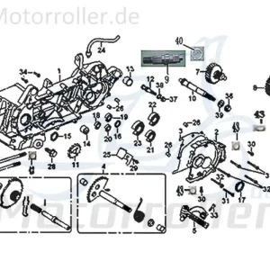 Kurbelgehäuse links Motorblock Scooter Roller 11200-GY6A-9000 Motorgehäuse Moped Ersatzteil Service Inpektion Direktimport Direktkauf