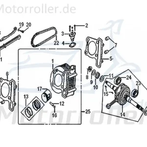 Bestpreis Kurbelwelle Kolbenantriebswelle Crankshaft 13000-GY6A-9000 Motorwelle Kurbel-Welle Motor-Welle Scooter Moped Ersatzteil Service