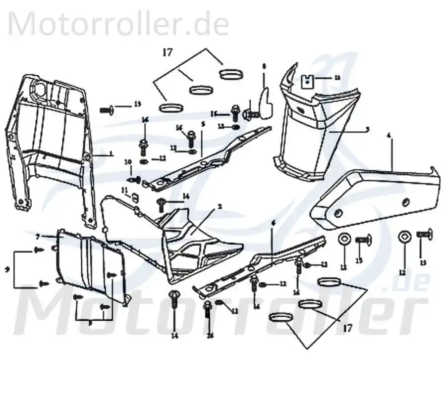 Schwingenverkleidung 401-HDDMI-403-ABS Must-Have