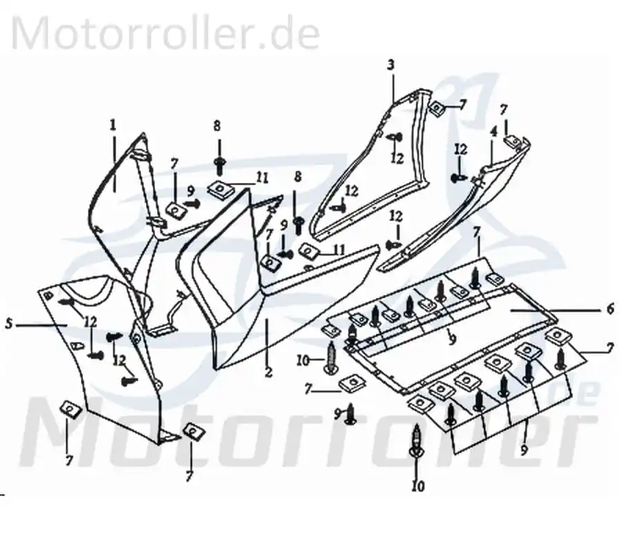 Billig Bugverkleidung links schwarz 402-HDDMI-0023L-P