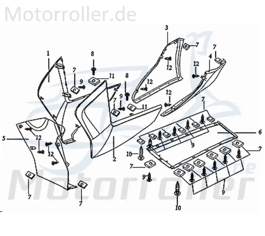 Neu Spritzschutz vorn Schutzblech 402-HDDMI-1003-P
