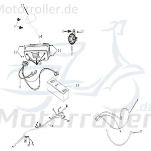 Letzte Chance Kabelbaum Stromverteiler Strom-Verteiler 603-HDDMI-001I Kabelsatz Kabel-Set Kabelbündel Kabel-SatzKabelbaumverteiler Kabel-Baum Scooter