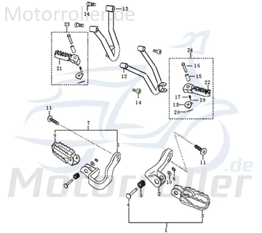 Top-Preis Kreidler DICE GS/SM 125 Pro Fußrastenhalter links vorn 781225 Halter Befestigung Halterung Fußtritt Fußraste