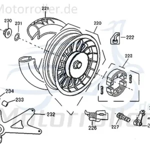 Top-Seller Kreidler Flory 125 Classic Hinterradfelge 741710 Felge hinten Motorroller Scooter Original Ersatzteil