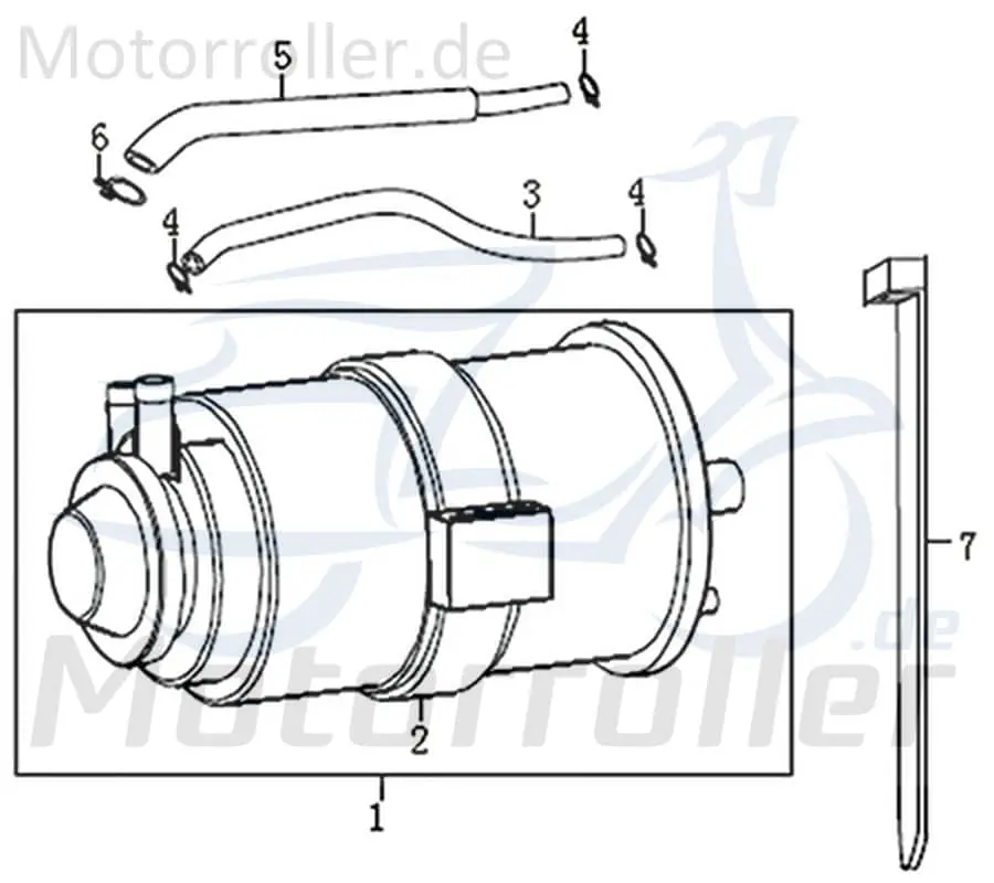 Bestseller Kreidler DICE GS/SM 125i Pro Entlüftungsbehälter 781067 Motorrad Original