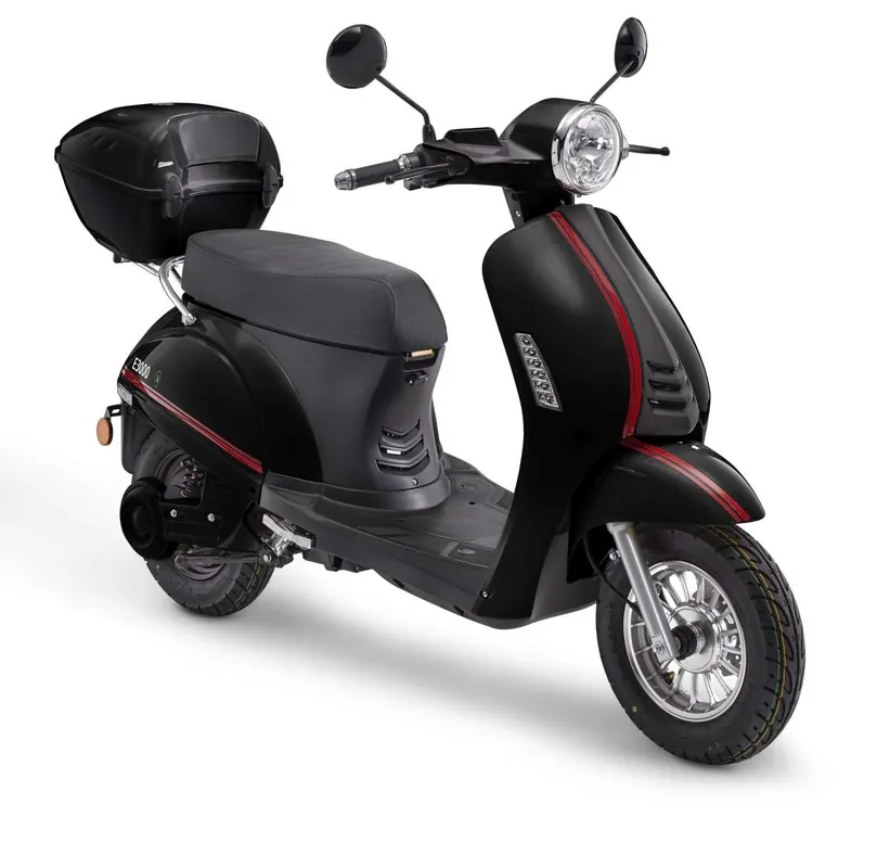 Elektroroller E3000 schwarz 45 km/h Elektro Scooter E-Roller E-Scooter Mokick Motorroller Schneller Versand