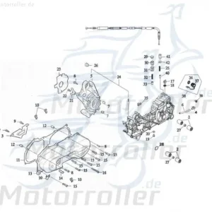 Adly Variomatikabdeckung Quad 50ccm 2Takt grau 11341-201-000JA Kurbelgehäuse links Minarelli liegend ATV 50 V UTV Service Preiswert