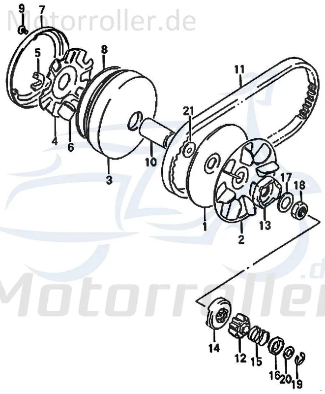 Kreidler Florett RMC 50F Buchse 34,6mm 50ccm 2Takt 87484 Hülse Distanzhülse Lagerbuchse Distanz-Hülse Distanzbuchse Passhülse Motorrad Begrenztes Angebot