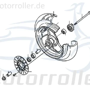 Ausverkauf Kreidler Florett RMC-F 50 125 Tachometerantrieb 81927 Kilometerzählerantrieb Motorrad Moped Ersatzteil Service Inpektion