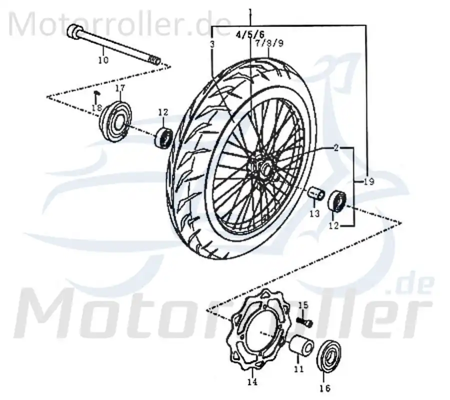 Neue Ware Kreidler Supermoto 125 DD Simmerring 23x35x7mm 91593 Vorderrad Dichtringe Simmering Simmerringe Simmer-Ring Wellen-Dichtring