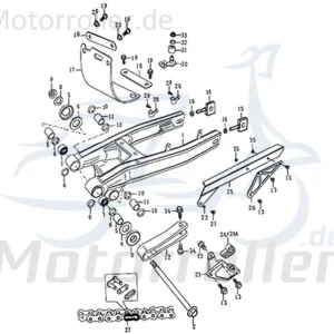 Anlaufscheibe Schwingenlager Zwischenscheibe Scooter 781235 Spannscheibe Anlauf-Scheibe Spann-Scheibe Moped Ersatzteil Service Neue Ware