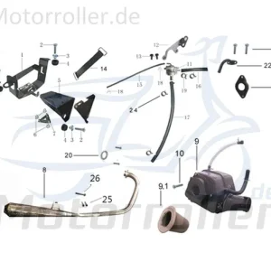 Sonderangebot Kreidler DICE CR 125 Halter Sekundärluftsystem SLS 780161 Halterung Befestigung SLS-Ventil