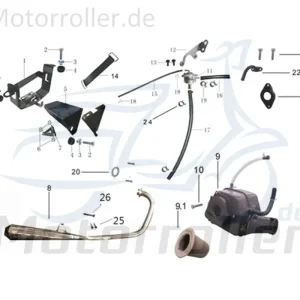 Solange Der Vorrat Reicht Kreidler DICE CR 125 Sekundärluftsystem SLS SLS-Leitung 780160 Scooter Moped Ersatzteil Service Inpektion Direktimport