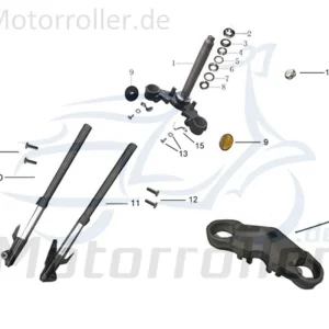 Zertifiziert Kreidler DICE CR 125i Staubkappe Lenkkopflager 780173 Staubschutz Staubdeckel Schutzring