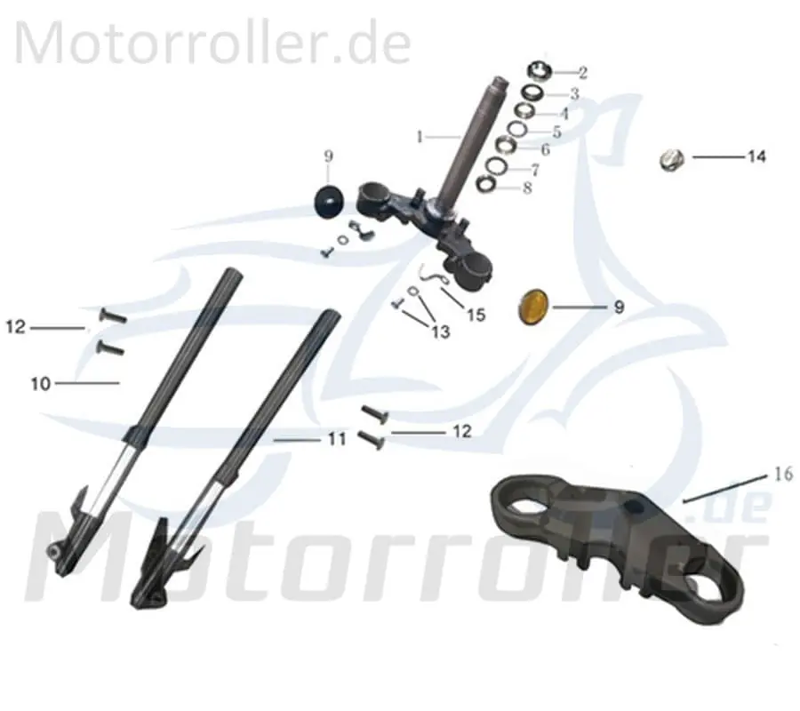 Zertifiziert Kreidler DICE CR 125i Staubkappe Lenkkopflager 780173 Staubschutz Staubdeckel Schutzring
