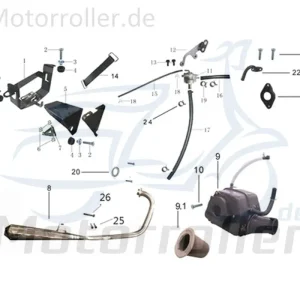 Top-Seller Clip Schelle Klemmschelle Befestigungsschelle Scooter 780166 Klammer Halteklammer Schraubschelle Halteclip Federschelle Moped Service