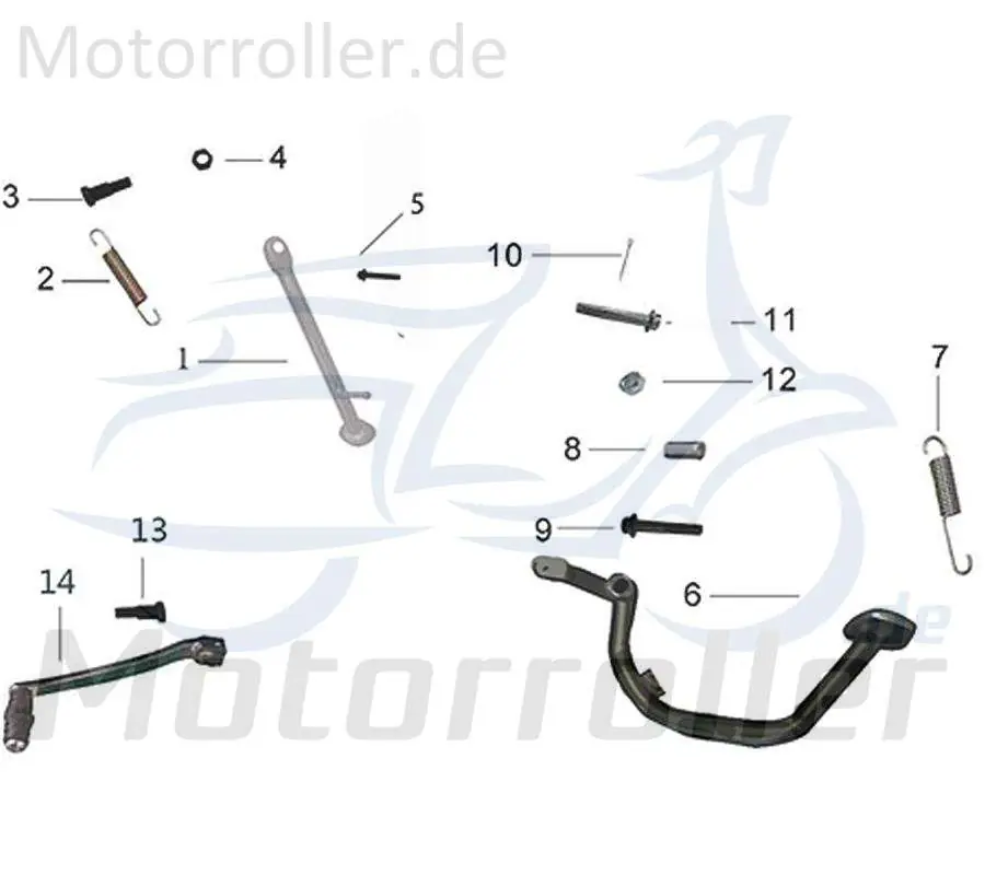 Kreidler DICE CR 125i Feder Seitenständer 780108 Rückzugfeder Ständerfeder Standfuß Motorrad Neue Kollektion