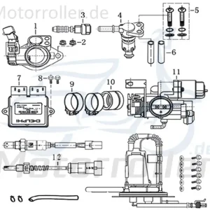 Schraube M6x16mm Maschinenschraube Flanschschraube 781077 Bundschraube Flansch-Schraube Maschinen-Schraube Bund-Schraube Scooter Moped Direkt Vom Hersteller