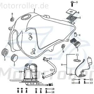 Anschluss Kraftstoffleitung Verbindungsstück 781008 Anschlussbogen Moped Ersatzteil Service Inpektion Direktimport Sale