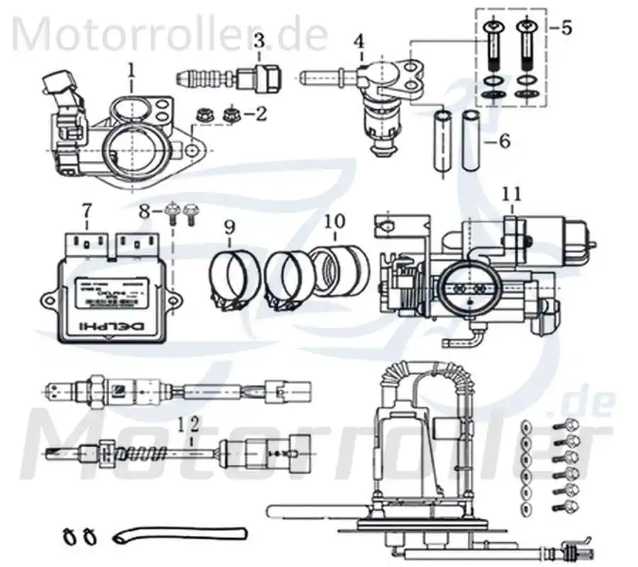 Mega-Angebot Kreidler DICE GS/SM 125i Pro Schlauchverbinder Kraftstoffleitung 781072 Benzinleitung Benzinschlauch Enduro Supermoto Motorrad