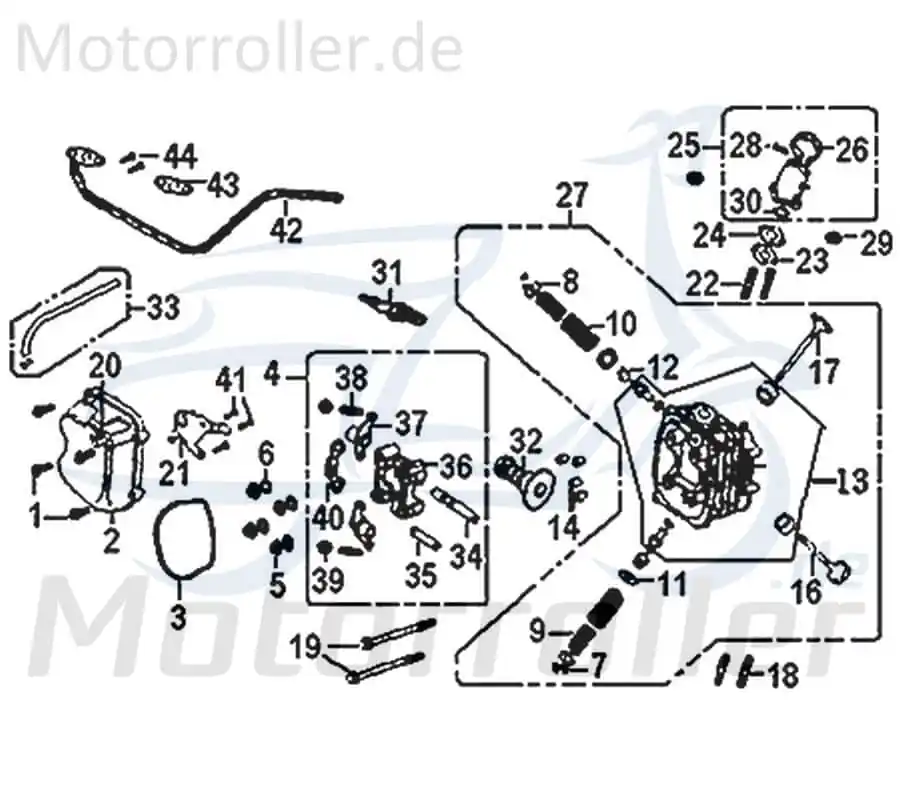 Kreidler Flory 125 Classic Ventilabdeckung Ventildeckel Scooter 742020 Deckel-Ventile Abdeckung-Ventile Zylinderkopf Ersatzteil Neu Im Sortiment