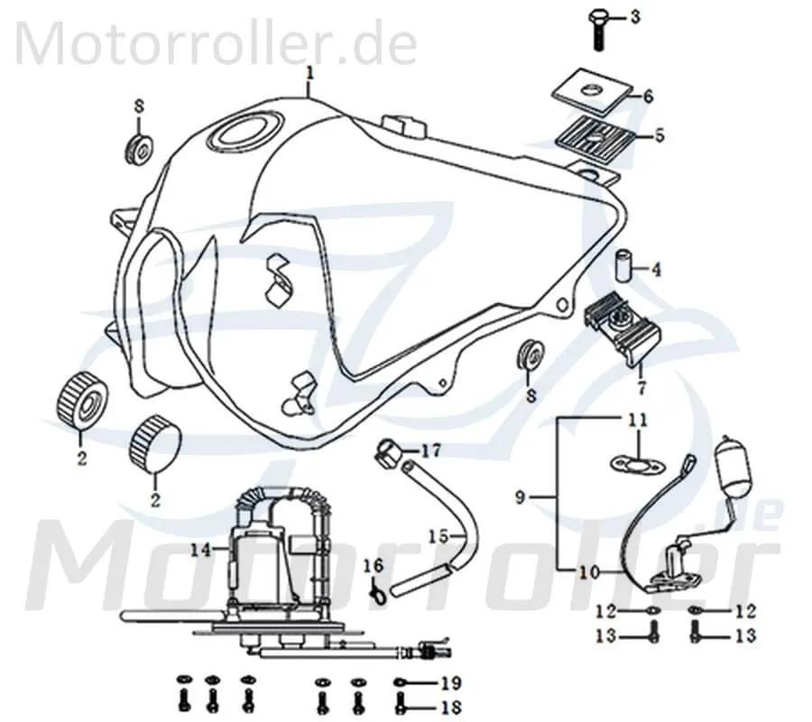 Kreidler DICE GS/SM 125i Kraftstoffleitung Benzinleitung 781006 Benzinschlauch Kraftstoffschlauch Highlight
