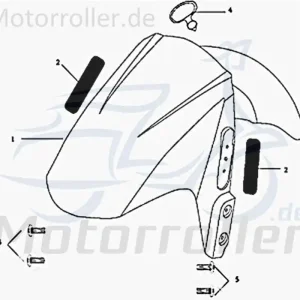 Zugführung Motorroller 125ccm 4Takt Kreidler Rex 733541 Finale Aktion