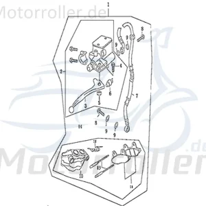 Zertifiziert Kreidler e-Florett 3.0 Bremsbeläge Bremsklötze Bremsbacken Bremsschuhe vorne 733606 Bremsbelag Bremssteine Elektroroller E-Roller