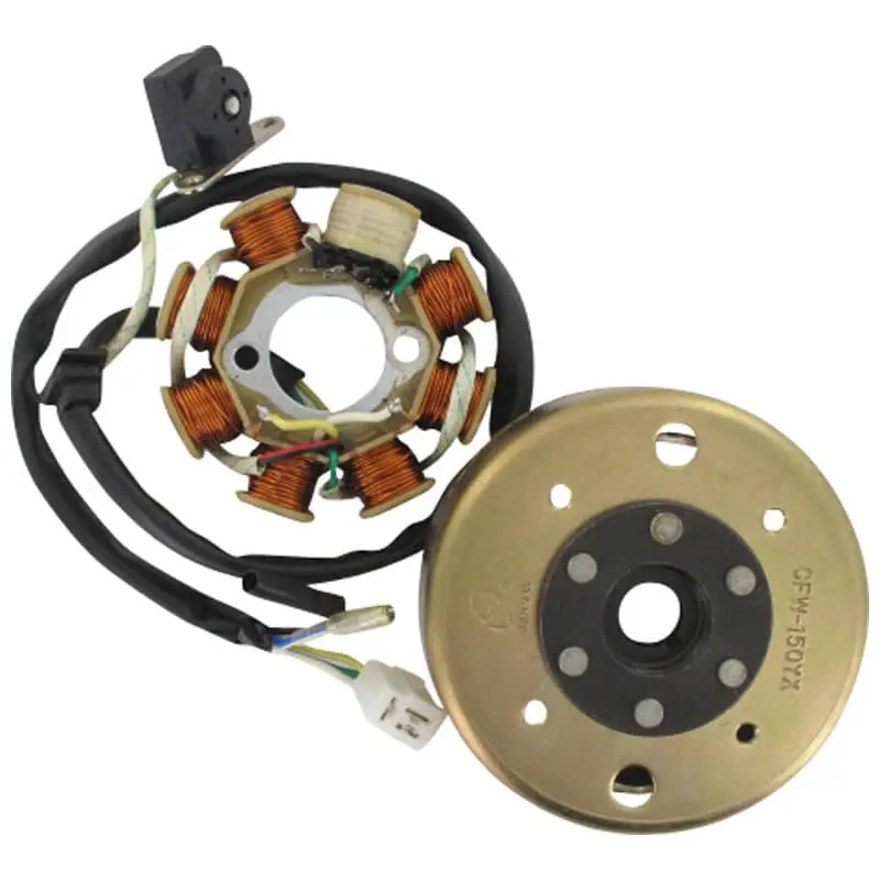 Rex RS1100 Stator 125ccm 4Takt Lichtmaschine Roller Ankerplatte 152QMI YY125QT-28 125cc 4T GY6 Anker-Platte Stromerzeuger Zertifiziert