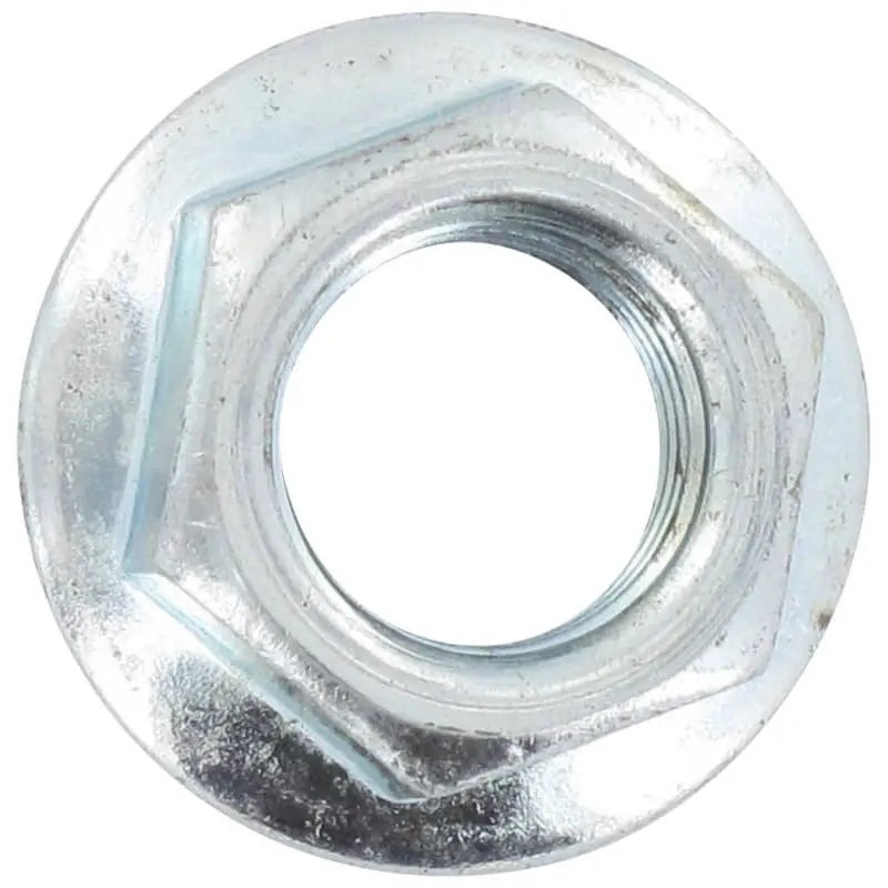 Bundmutter M12x1.25 9mm mit Bund weiß verzinkt 152QM-1212 Sechskantmutter Flanschmutter Sechskant-Mutter Flansch-Mutter Maschinenmutter Versand Am Gleichen Tag