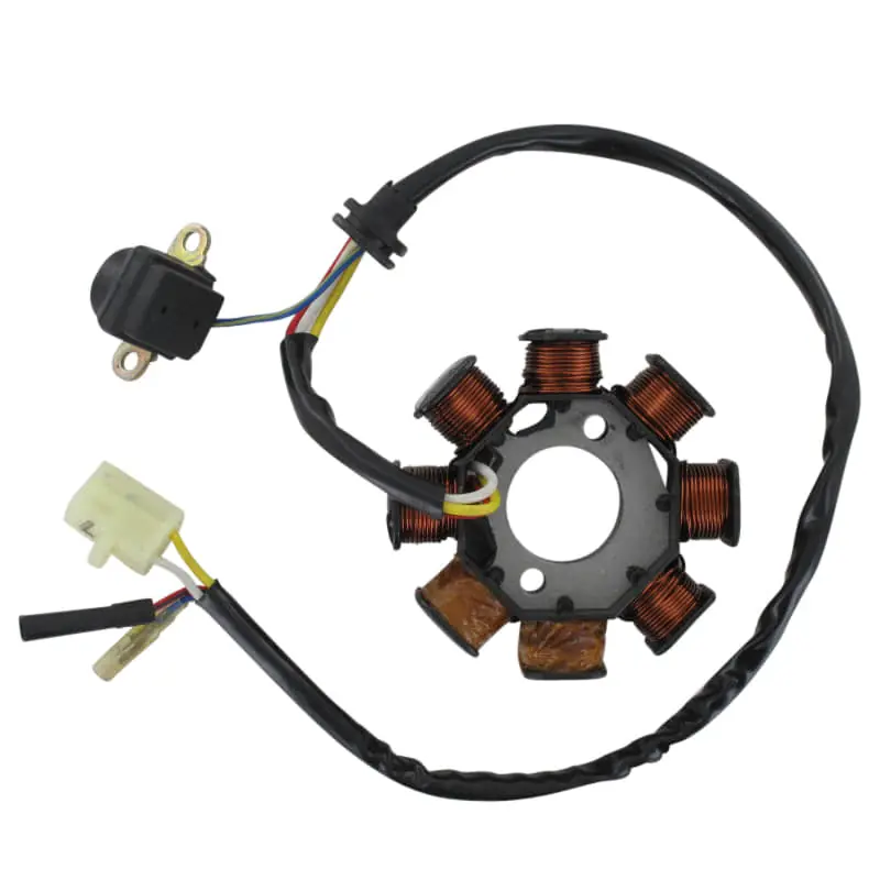 Schneller Versand AGM GMX 50 Lichtmaschine Stator 50ccm 4Takt D00-12150-00 8-spulig Ankerplatte Zündplatte Zündgrundplatte Lichtmaschinenspulen Scooter