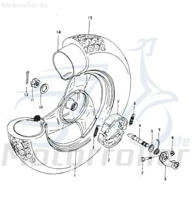 Bestpreis Baotian BT49QT-9N 4T Schraube 50ccm 4Takt GB-T70-M8X85 M8x85mm Bundschraube Maschinenschraube Flanschschraube Flansch-Schraube Scooter