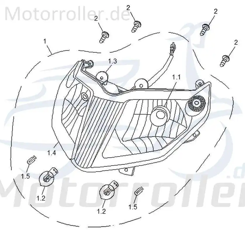 Luxxon Y9 50 Schraube 4.8x13mm 50ccm 2Takt GB-T845-ST4.8X13 Kreuzschlitzschraube Kreuzschraube Blech-Schraube Treibschraube Scooter Finale Aktion