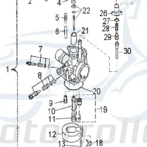 Solange Der Vorrat Reicht Aeon Cobra 50 Vergaser Carburetor 50ccm 2Takt 16100-170-000 Schwimmer-Vergaser Carburateur Benzin-Vergaser Vergaseranlage Quad ATV UTV
