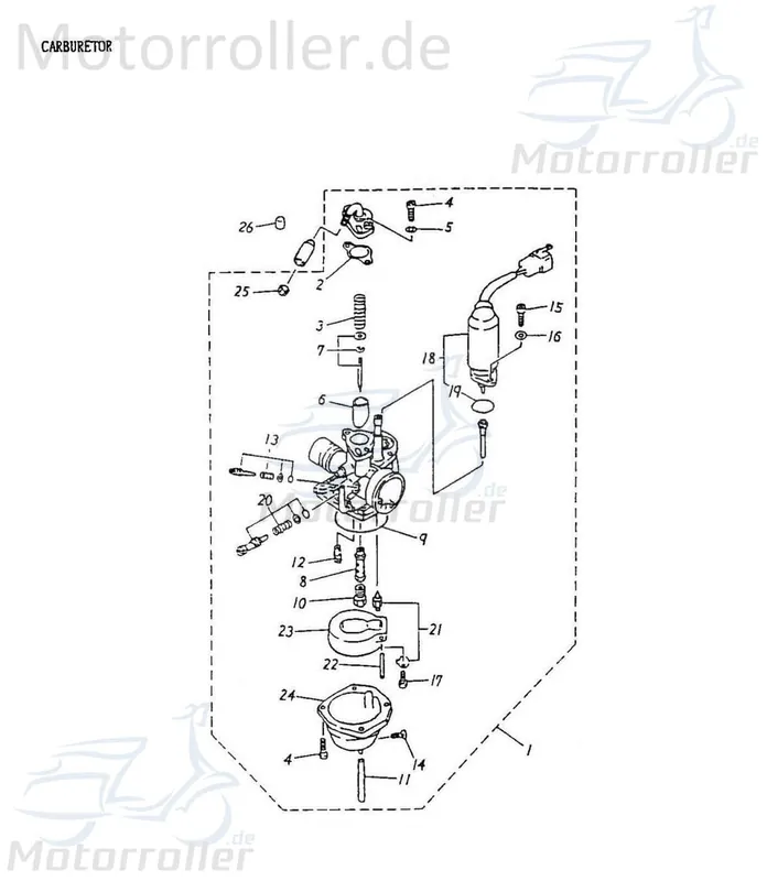 Hauptdüse 16108-117-000 MDE von Top-Preis