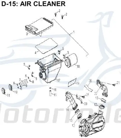 Meistverkauft Aeon Cobra 320 Luftfilter Quad 320ccm 4Takt K17201-111-000 Luftfilterkasten Luft-Filter Luftfiltergehäuse Luftfiltermatte ATV UTV