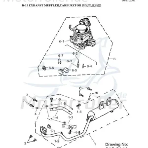 Solange Der Vorrat Reicht Aeon Overland 180 Auspuff Endtopf 180ccm 4Takt 18300-186-000 Endschalldämpfer Auspuffanlage Auspuff-Anlage Auspufftopf Auspuffendtopf