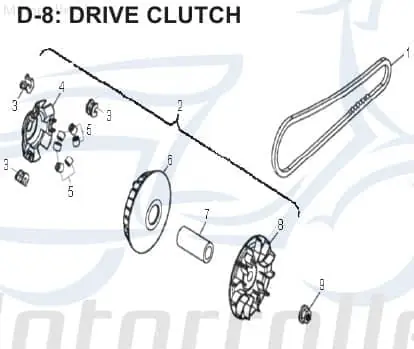 Highlight Aeon Cobra 320 Antriebsrad Ritzel 320ccm 4Takt 22102-158-000 Starter Antriebsritzel Fußstarter Quad ATV UTV Ersatzteil Service