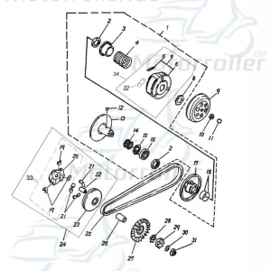 Adly ATV 100 Nockenplatte Nockenscheibensteuerung 22131-117-000 Quad 100ccm Preisknaller