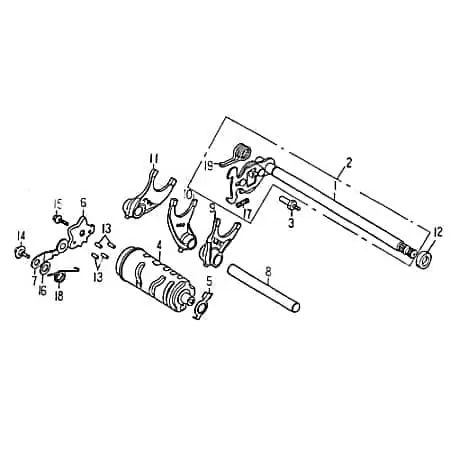 SMC Stift Schaltwelle 233ccm Barossa Cheetah 250 250ccm 4Takt Passstift Nietstift Pass-Stift 250ccm-4Takt Quad ATV Quad 150 UTV Service Angebot