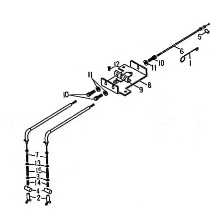 Billig SMC Quad 170 Bremszug hinten ATV 170ccm 4Takt 61384-RAM-00 Hinterrad Bowdenzug Bremsleitung Seilzug Bautenzug Bremsseil Bremskabel UTV